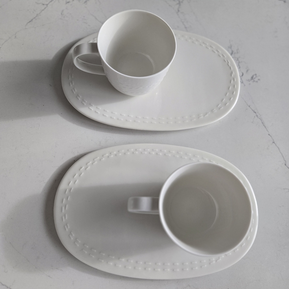 Villeroy & Boch It's My 💜 Coffe Mug and Serving Plate Set Of 2
